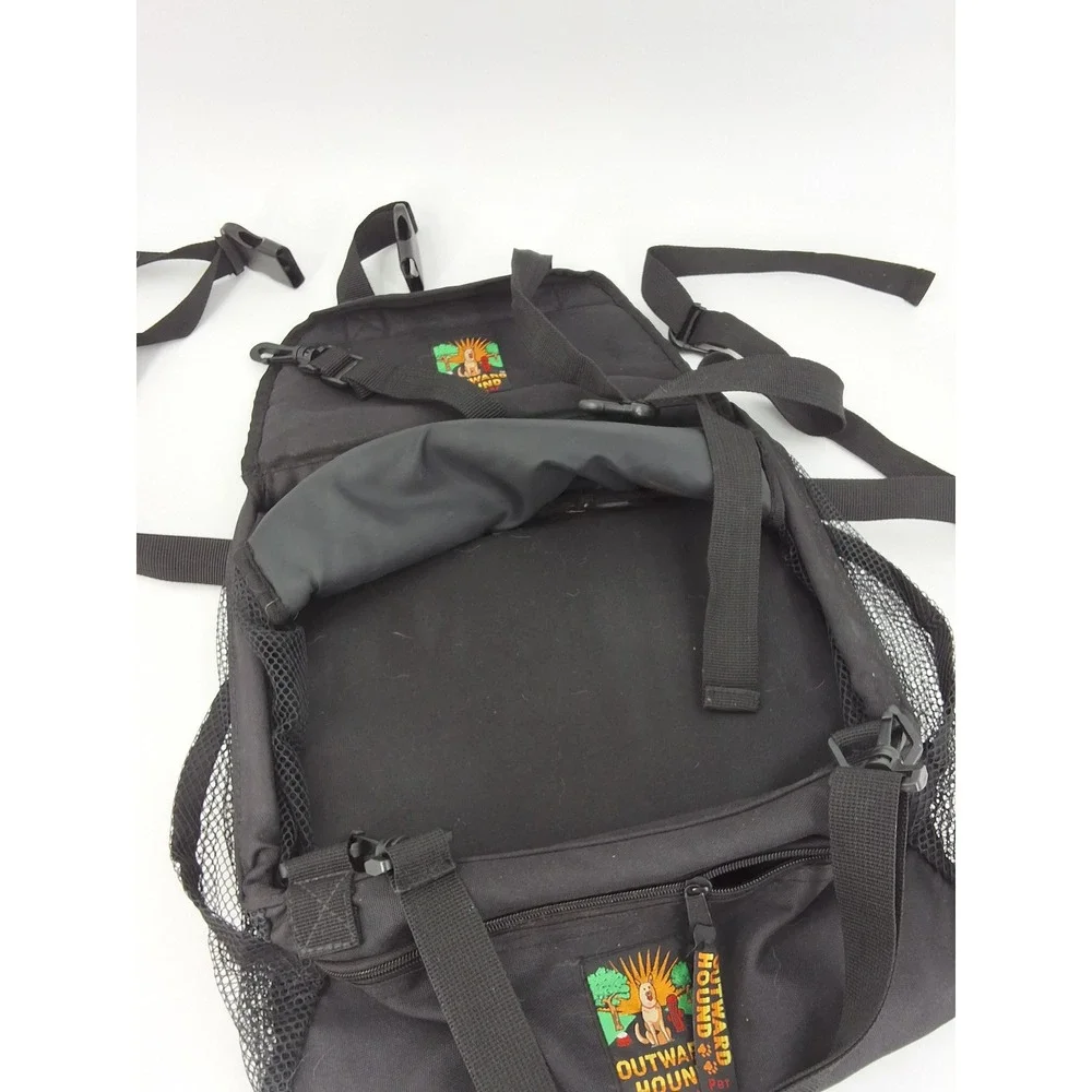 Outward Hound Pet Carrier Backpack‎ Black Small Dog Cat Travel Bag Mesh Sides